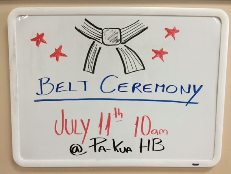 SATURDAY JULY 11th BELT CEREMONY
